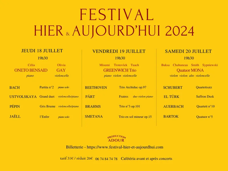 Festival Hier & Aujourd'hui 2024