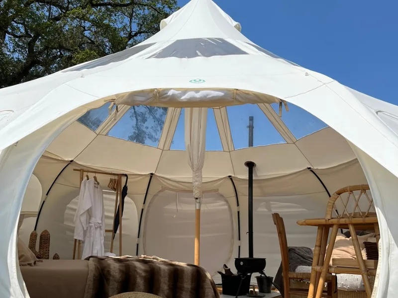 6. Lotus Belle Tent From Outside In