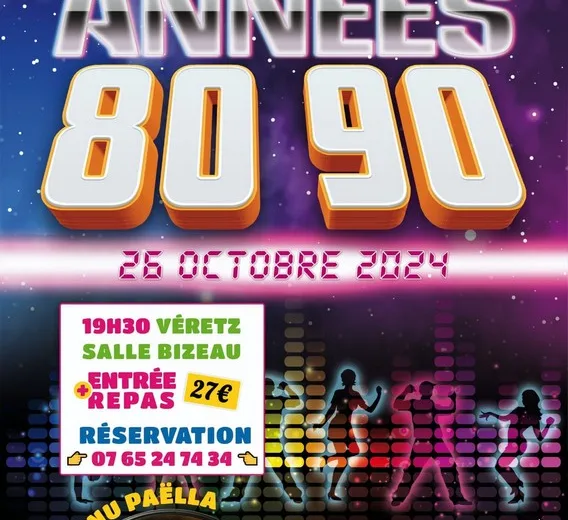 Soirée dansante années 80-90