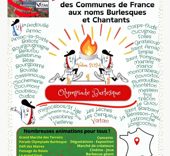 20ème Rencontre des Communes de France aux noms burlesques... Du 21 au 22 sept 2024