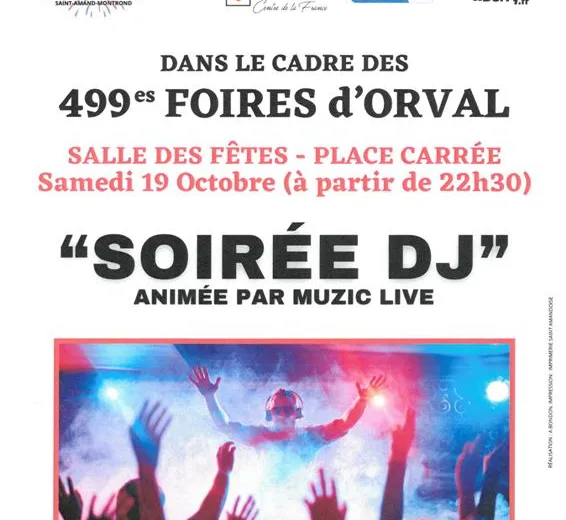 Soirée DJ Le 19 oct 2024