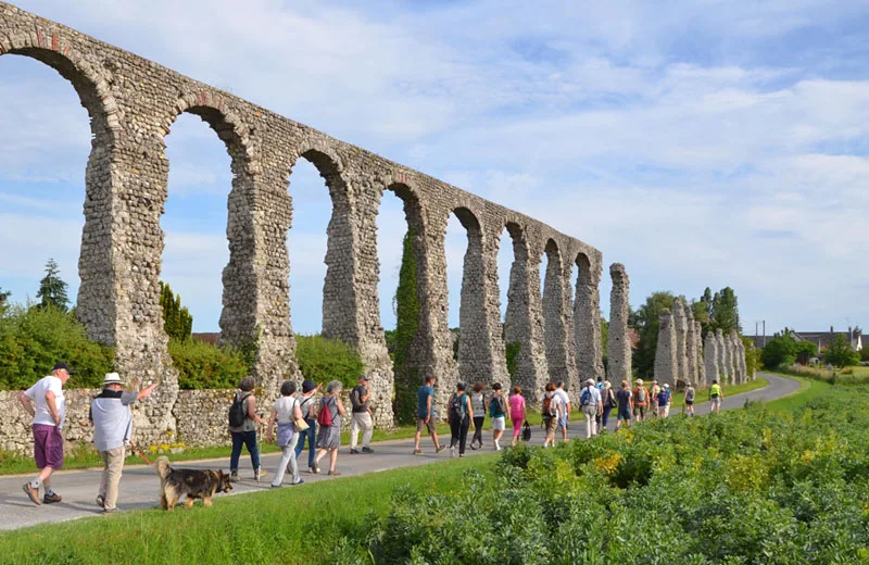 Gallo-Roman aqueduct - Luynes, Loire Valley, France.