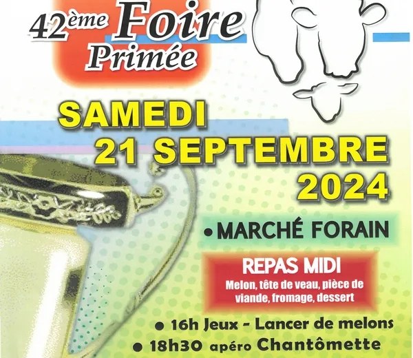 Foire de Chantôme Le 21 sept 2024