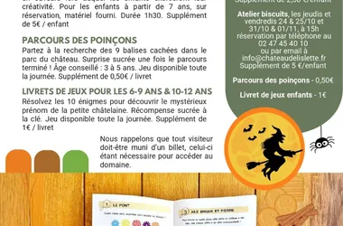 Animations d’automne au Château de l’Islette : Atelier biscuits d’Halloween