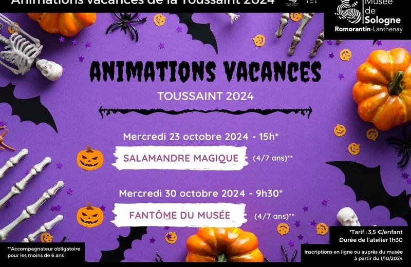 Atelier "Salamandre magique" au Musée de Sologne Le 23 oct 2024