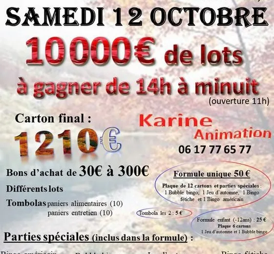 Méga loto Du 12 au 13 oct 2024