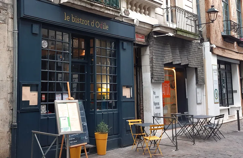 Restaurant Le Bistrot d'Odile - Rue Colbert, à Tours.