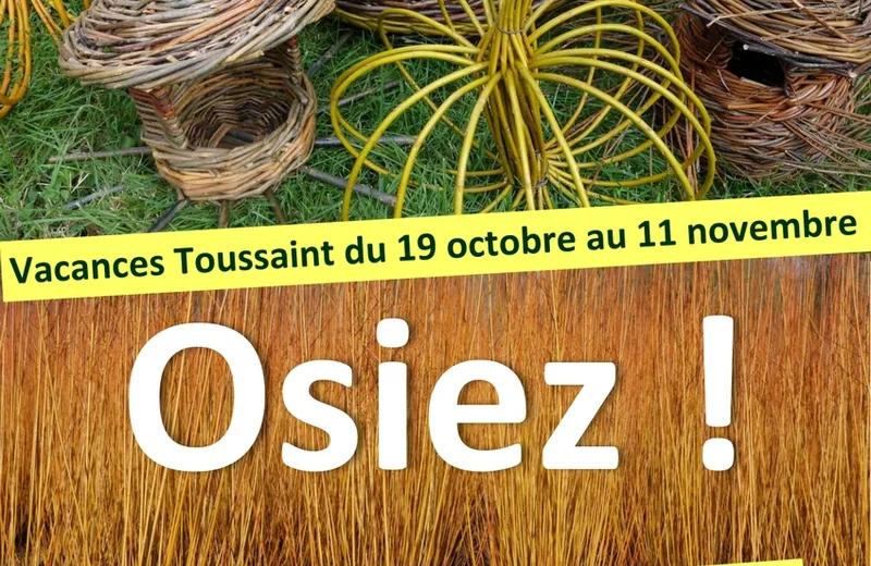 Ateliers Osier Créatif – Vacances de la Toussaint au Centre d’Art autour de l’osier : O S I E Z !