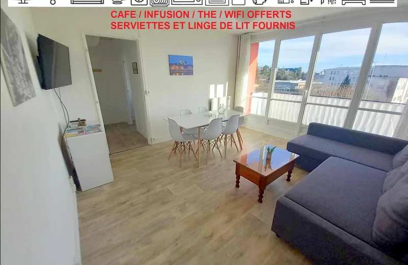 Appartement familial 6 personnes proche gare SNCF Orléans