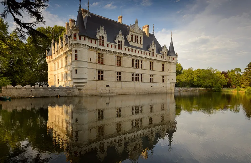 Chateau of Azay-le-Rideau - Loire Valley, France.
