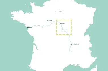 Briare - carte un bout de Loire à vélo 2021