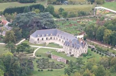 Château de la Bourdaisière - Vue aérienne