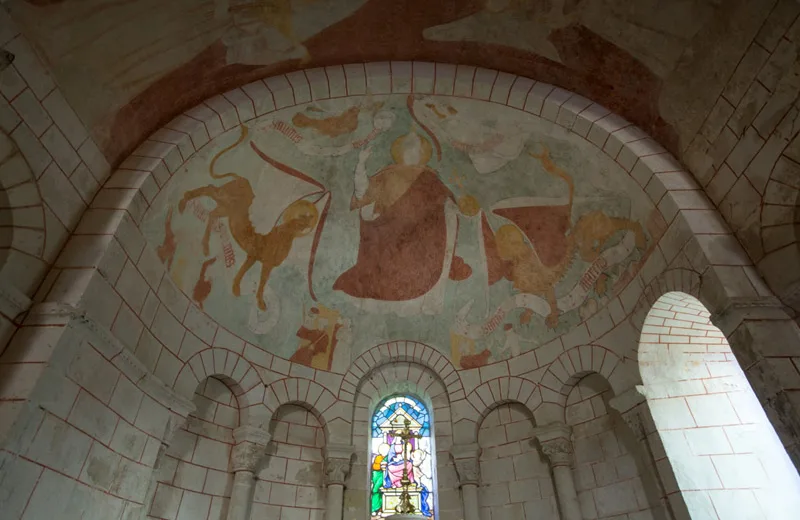 Une église romane entre Boischaut et Brenne - Peintures murales de l'église