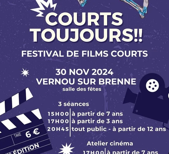 Festival de films courts Le 30 nov 2024