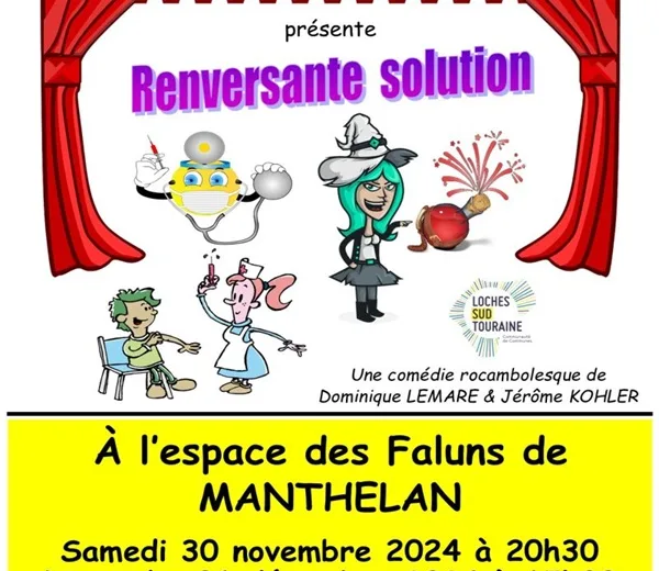 Théâtre : renversante solution Du 30 nov au 1 déc 2024