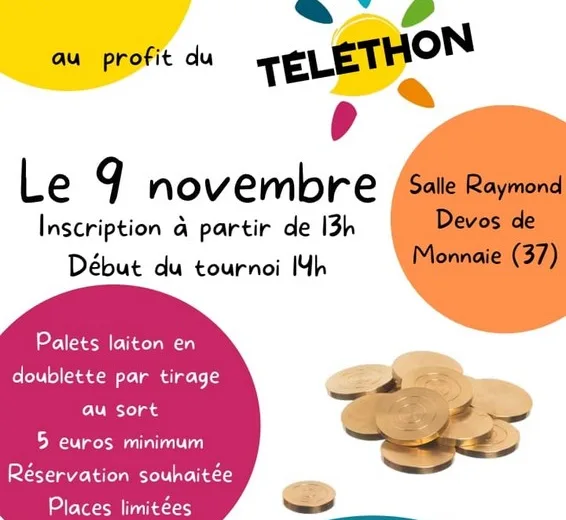 Concours de palets au profit du Téléthon Le 9 nov 2024