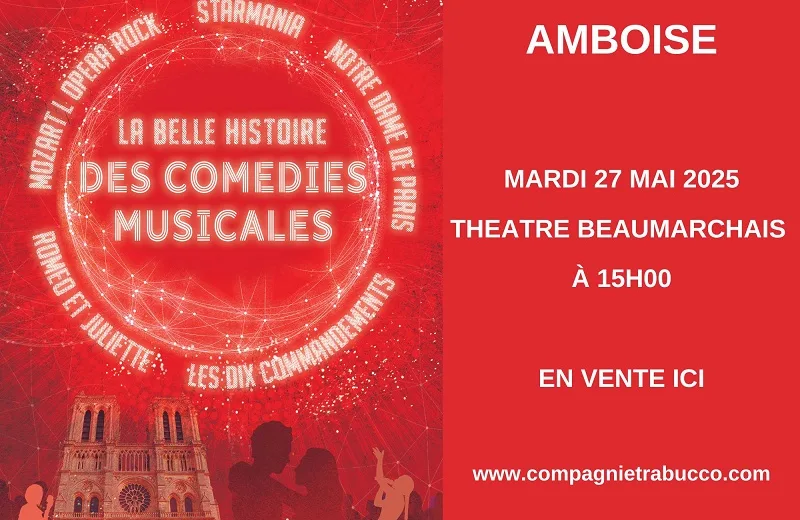 Spectacle « La belle histoire des comédies musicales » au Théâtre Beaumarchais d’Amboise