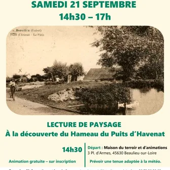 Journées du Patrimoine – lecture de paysage « A la découverte du Hameau du Puits d’Havenat »