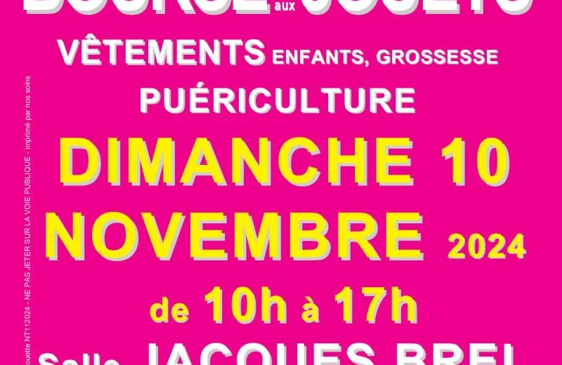 Bourse aux Jouets Le 10 nov 2024