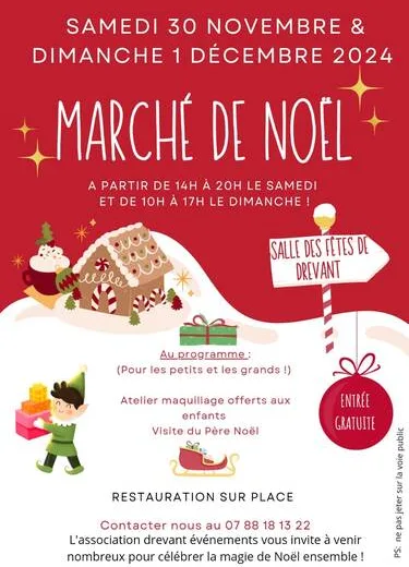 Marché de Noël Du 30 nov au 1 déc 2024