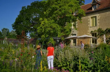 The presbitery garden of Chédigny - Loire Valley, France.