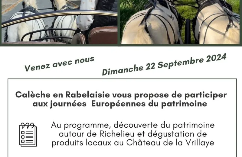 JEP – Balade en calèche – Rallye équestre des châteaux du Pays de Richelieu