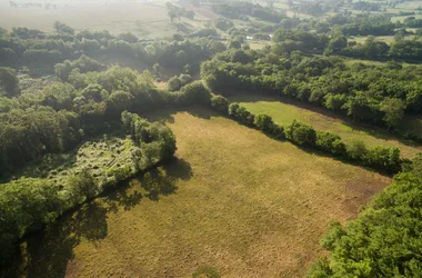 La vallée de la Benaize - Vue du ciel