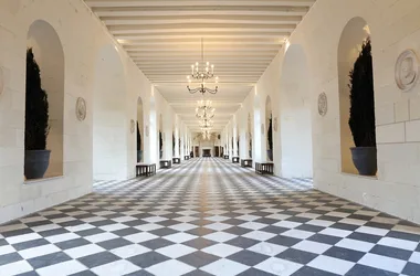 The great gallery - Chateau de Chenonceau, Loire Valley, France.