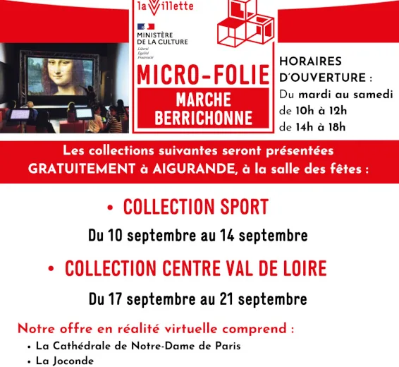 Micro-folie : Exposition de la collection Centre Val de Loire Du 17 au 21 sept 2024