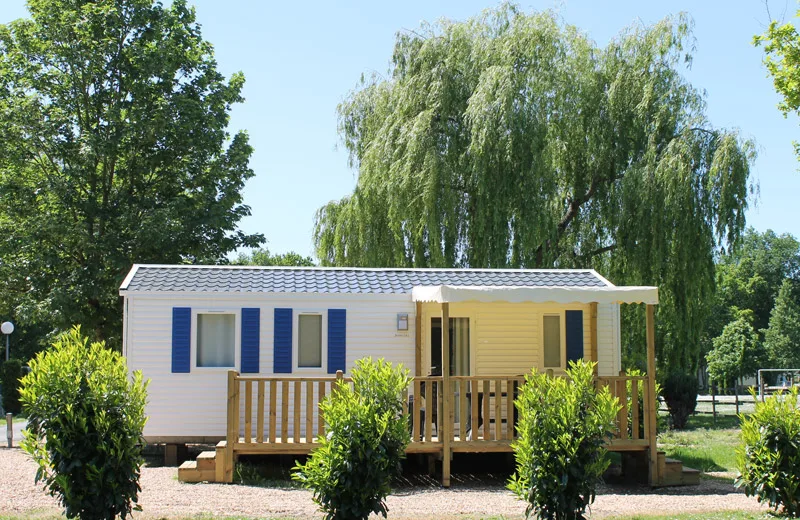 Les Acacias campsite - La Ville-aux-Dames, Loire Valley, France.