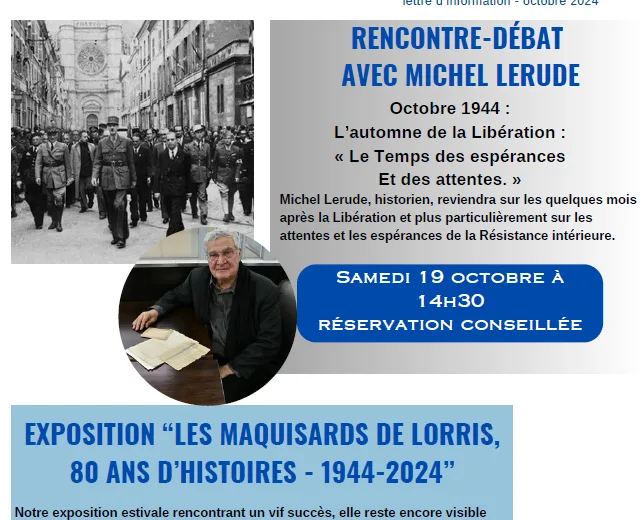 Rencontre-débat avec Michel Lerude au Musée de Départemental de la Résistance et de la Déportation