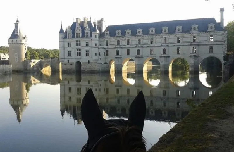 Balade à cheval autour du château de Chenonceau - Ecuries La Clé des champs