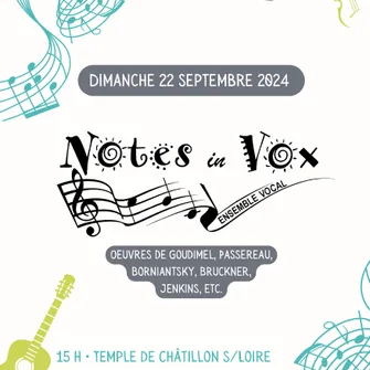 Concert vocal du Quatuor Notes in Vox