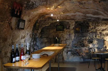 Caves du Père Auguste - Wine cellar at Civray-de-Touraine. Loire Valley, France.