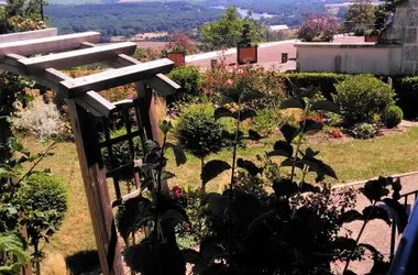 jardin depuis la terrasse Sancerre