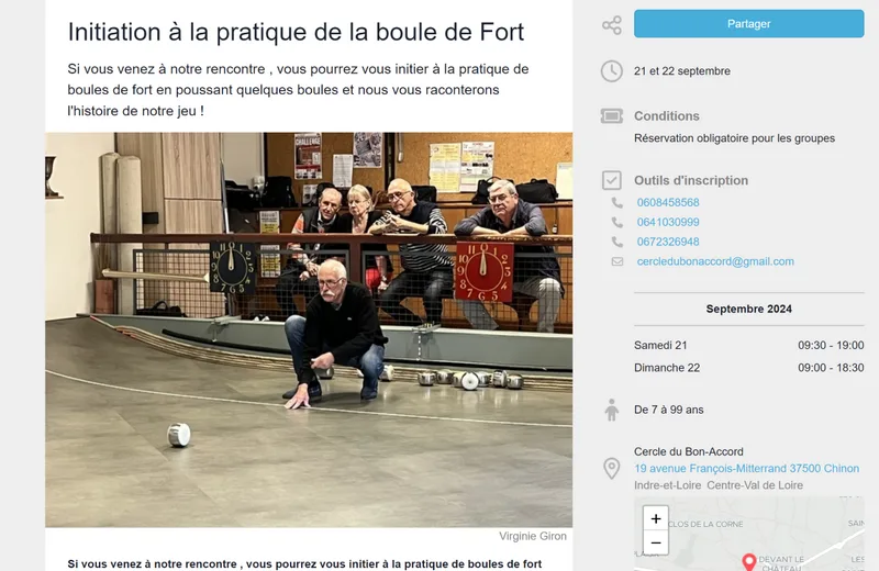 JEP – Boule de fort au Cercle du Bon Accord