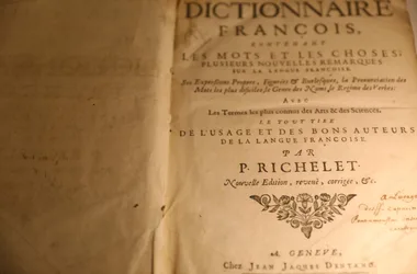 1er dictionnaire de langue françoise - P. Richelt - 1680