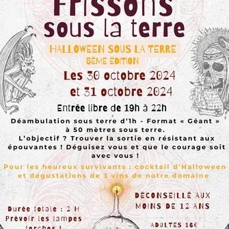 Halloween « Frisson sous la terre » à Troglo Dégusto