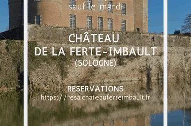 FMA - Affiche chateau de La Ferté-Imbault visites guidées 2023