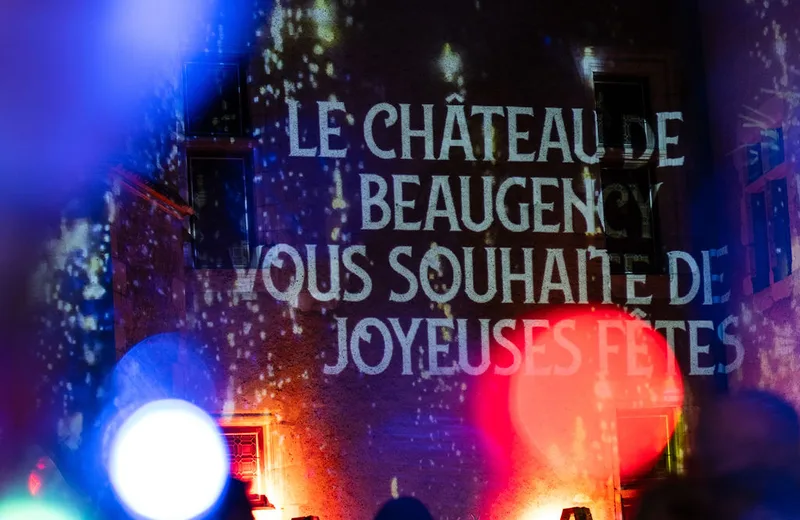 Lumières de Noël au Château de Beaugency