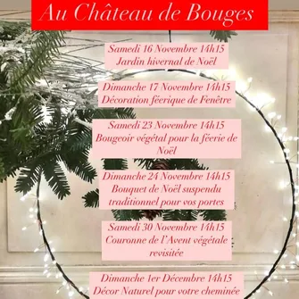 Ateliers de Noël au château de Bouges