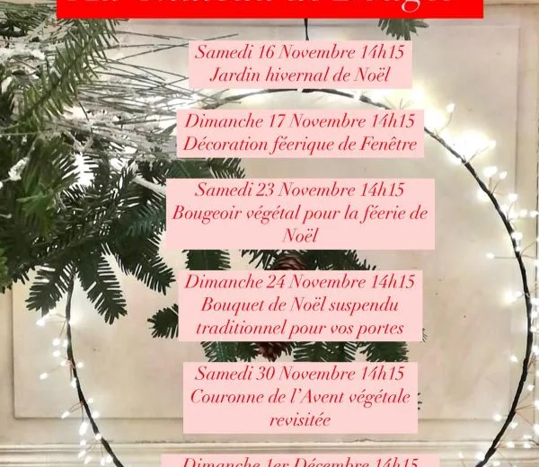 Ateliers de Noël au château de Bouges