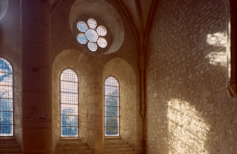 Réfectoire des moines de l'abbaye de Noirlac - photo H. Gaud