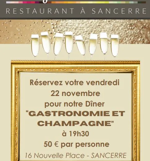 Gastronomie et Champagne Le 22 nov 2024