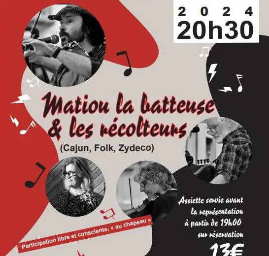 Concert "Matiou la batteuse et les récolteurs"