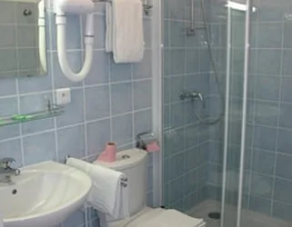 A hotel shower room