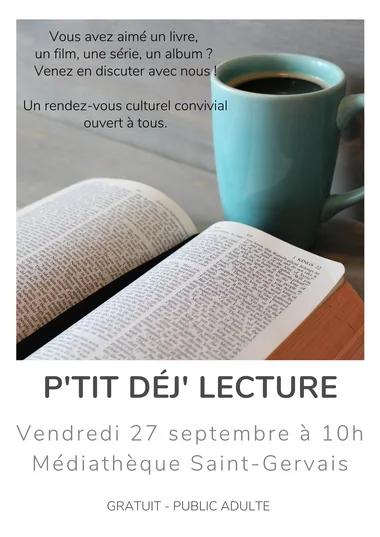 P’TIT DEJ’ LECTURE