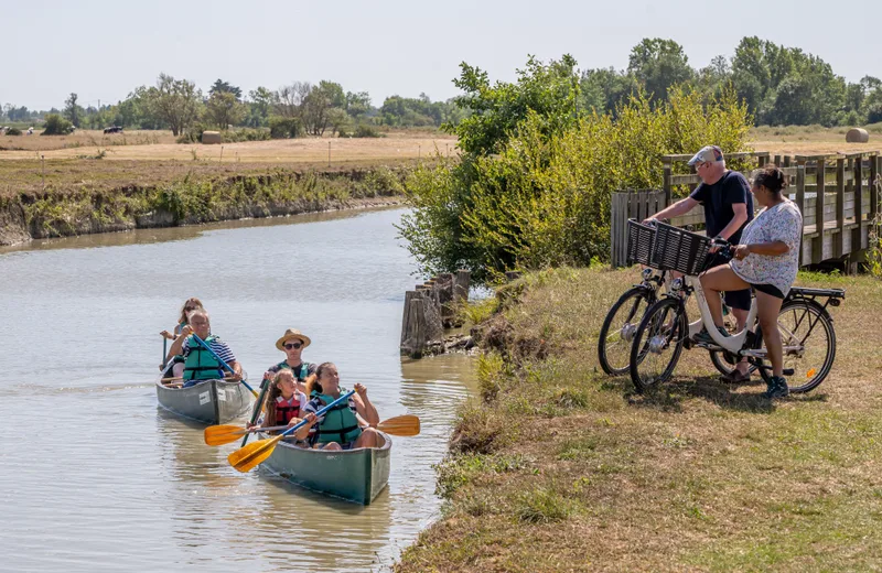 Canoeing and cycling