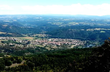 View of Mont Gerbizon over Retournac