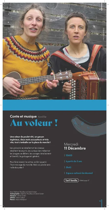 Saison Culturelle : Conte et musique – Au voleur !